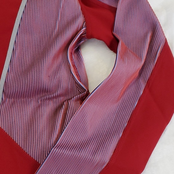 Free People Movement Hardio Cardio Track Jacket Womens Size XS Red Full Zip NEW - Picture 11 of 16